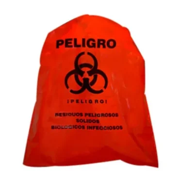bolsa roja residuo biologico