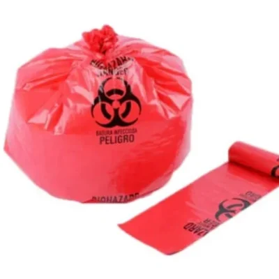 bolsa roja residuo biologico